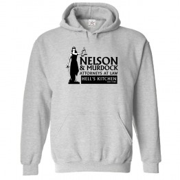 Nelson and Murdock Attorneys at Law Hell's Kitchen New York Unisex Kids and Adults Pullover Hoodie for Sci-Fi Movie Fans									 									 									
